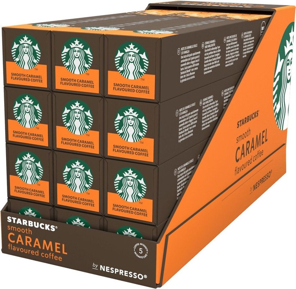 STARBUCKS Café Smooth Caramel compatible Nespresso 12 x 10 capsules 51g