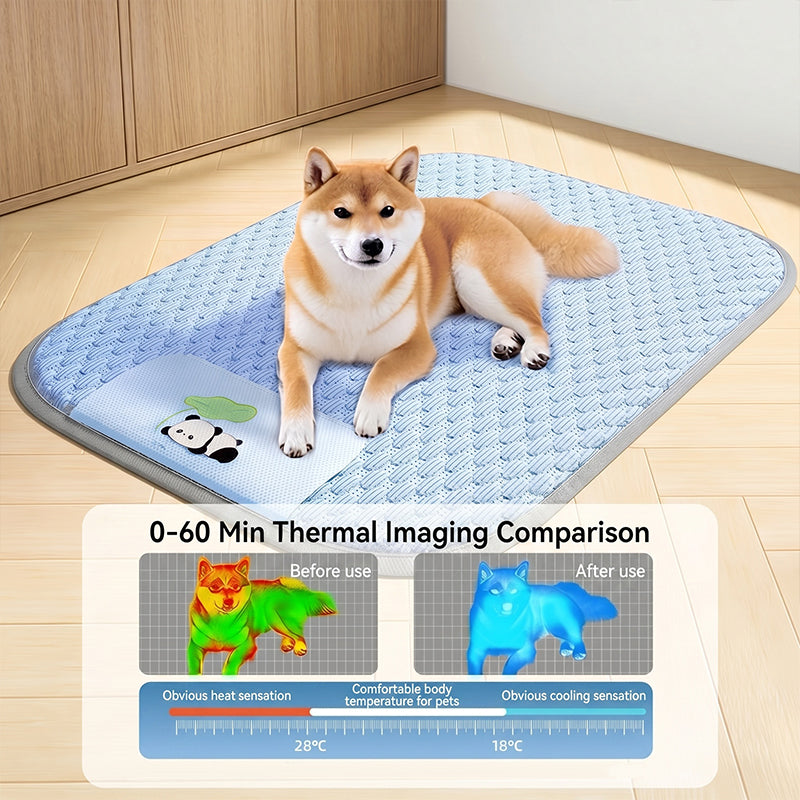 Hovicaed Tapis pour animaux - Rafraîchissant en été, construction à 4 couches pour un refroidissement complet, 120*90 cm