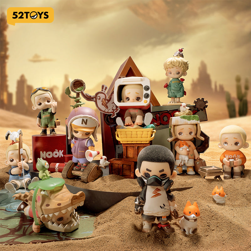 52TOYS NOOK Série Wasteland Paradise Boîte Mystère, Figurine de Collection Tendance, Décoration de Bureau en Peluche Mignonne, Cadeau d'Anniversaire, Une Figurine Aléatoire par Commande