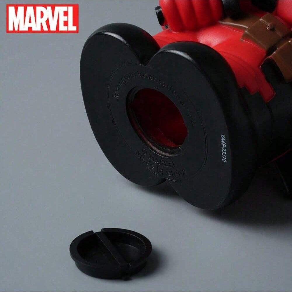 Marvel Tirelire Deadpool, 1 pièce, licence officielle, figurine chibi 3D en PVC mignonne, boîte à monnaie, étanche, incassable, objet de collection, organiseur de bureau