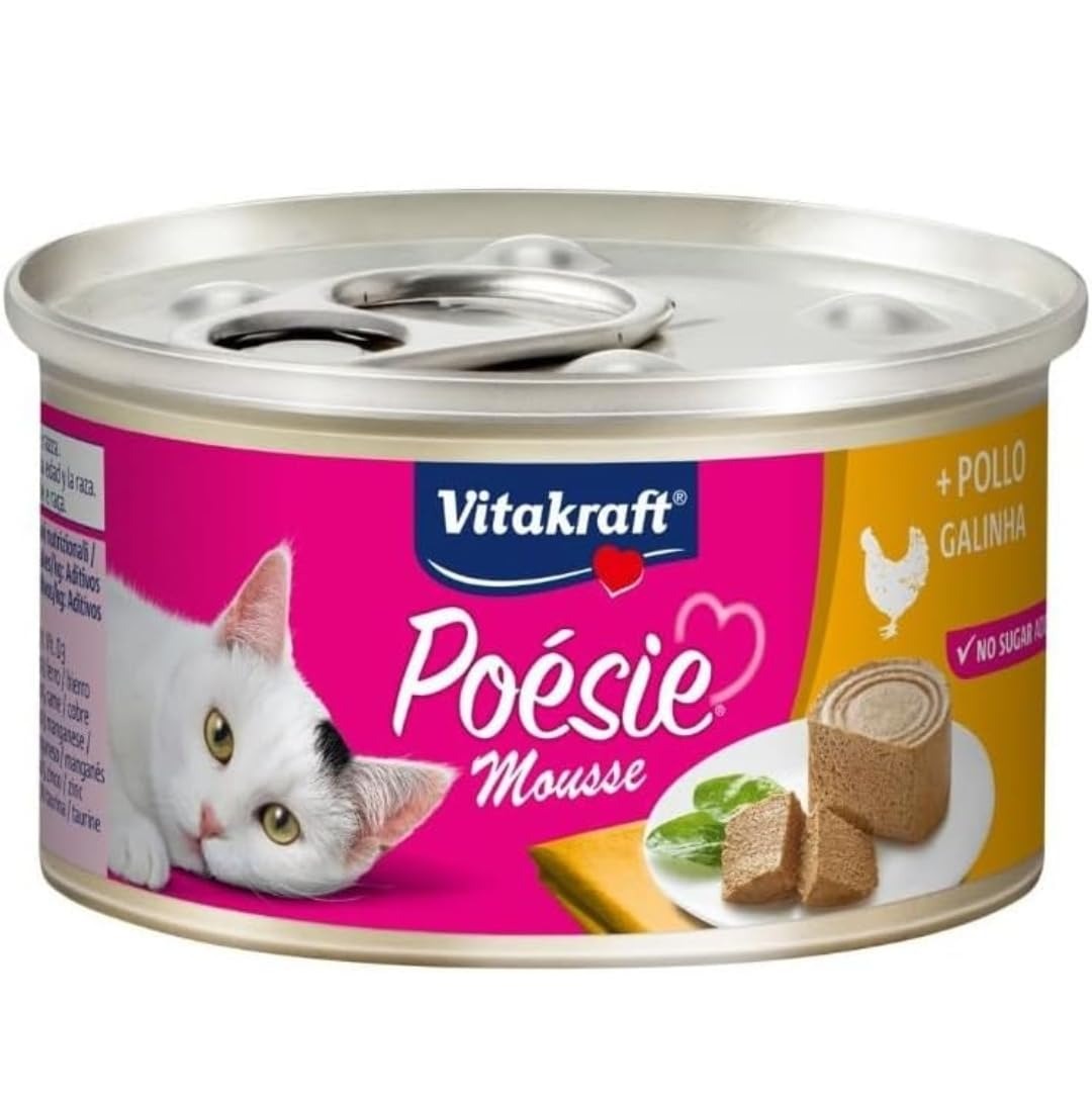 Vitakraft Poesie Mousse au poulet - nourriture humide pour chat - 85 g