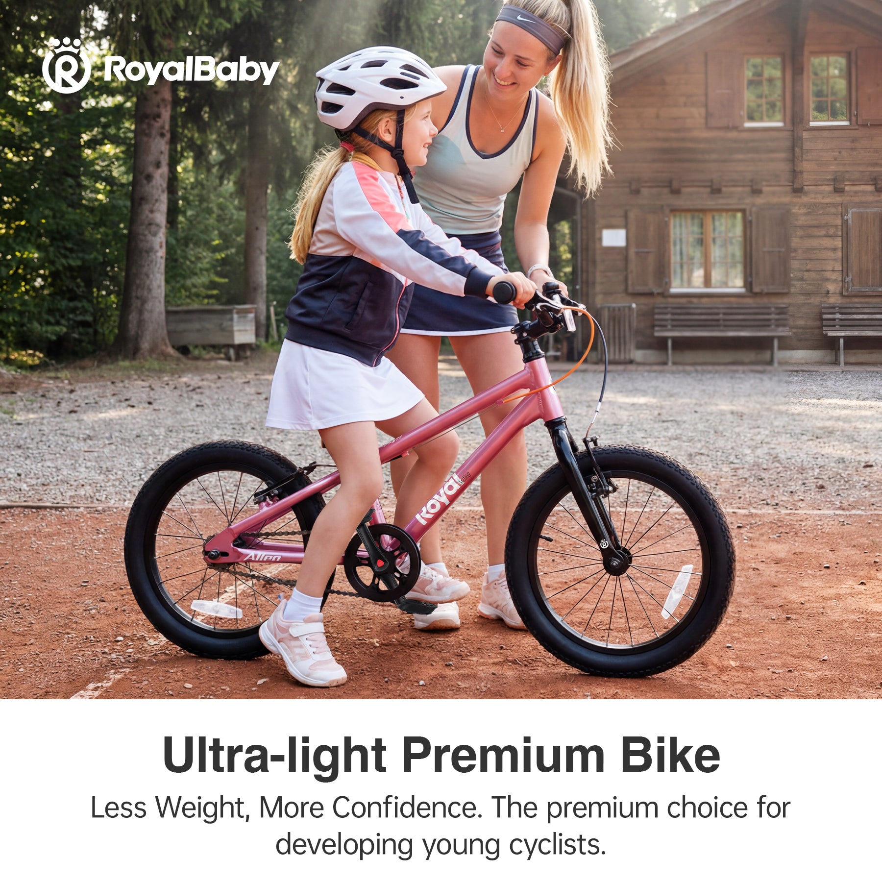 RoyalBaby Vélo pour enfants + Aluminium EZ Alien + 20 pouces Rose, Poids net 6,9 kg