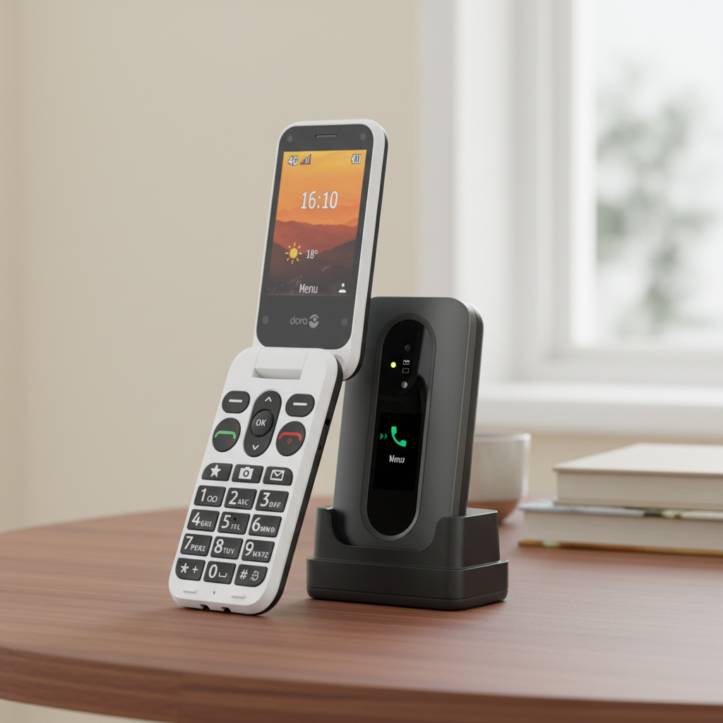 Doro Leva L30 Téléphone à clapet 4G pour seniors