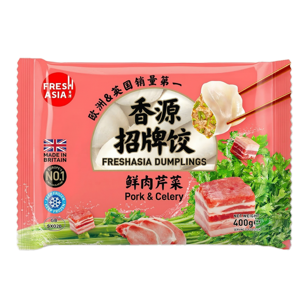 FRESHASIA Raviolis au porc et au céleri 400 g