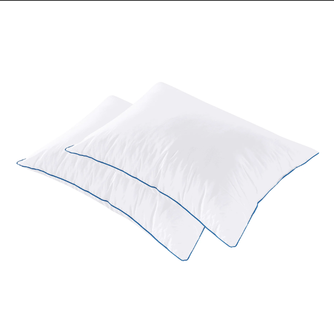 MORPHEA Oreiller moelleux coton et polyester épaisseur 5 cm - 60 x 60 cm