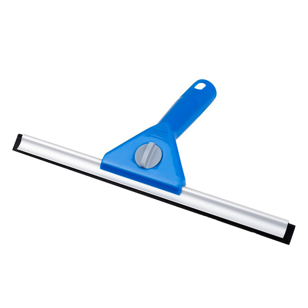 Essuie-glace commercial de 30 CM avec lame en alliage d'aluminium, manche en plastique bleu