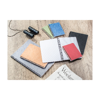 CLAIREFONTAINE Nomaddict (Age Bag) carnet reliure intégrale 9x14cm 100p 5x5 tabac