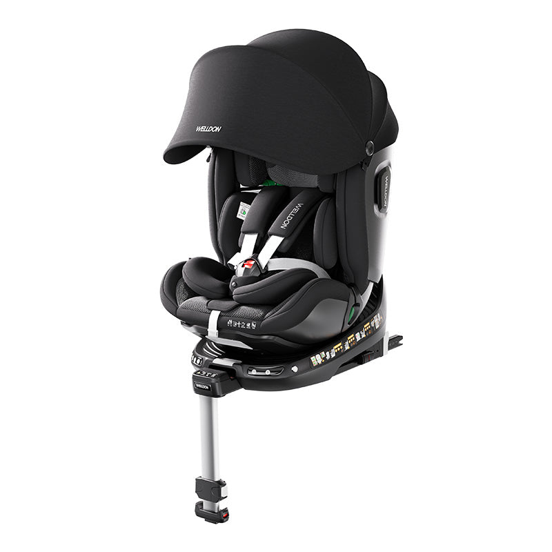 WELLDON Smart Rotate 2 Pro Ebony WELLDON 0-7 ans i-Size siège de sécurité intelligent rotation intelligent Pro noir ébène