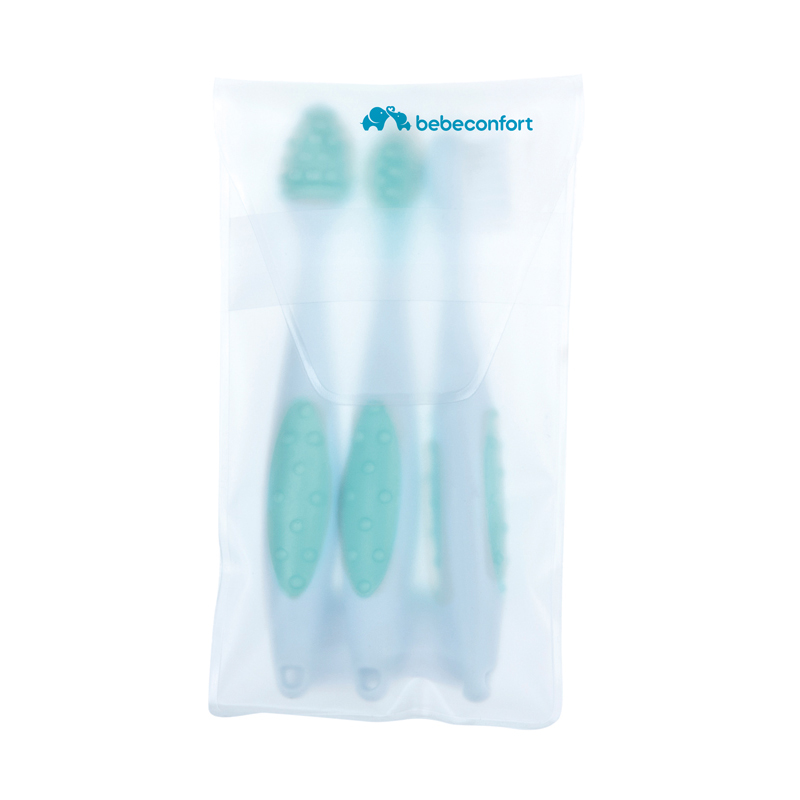 BEBE CONFORT Lot de brosses à dents bébé 3 étapes 3 unités