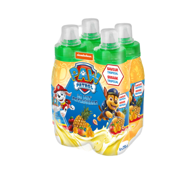 PAT PATROUILLE Boisson Saveur Tropical 4x20cl