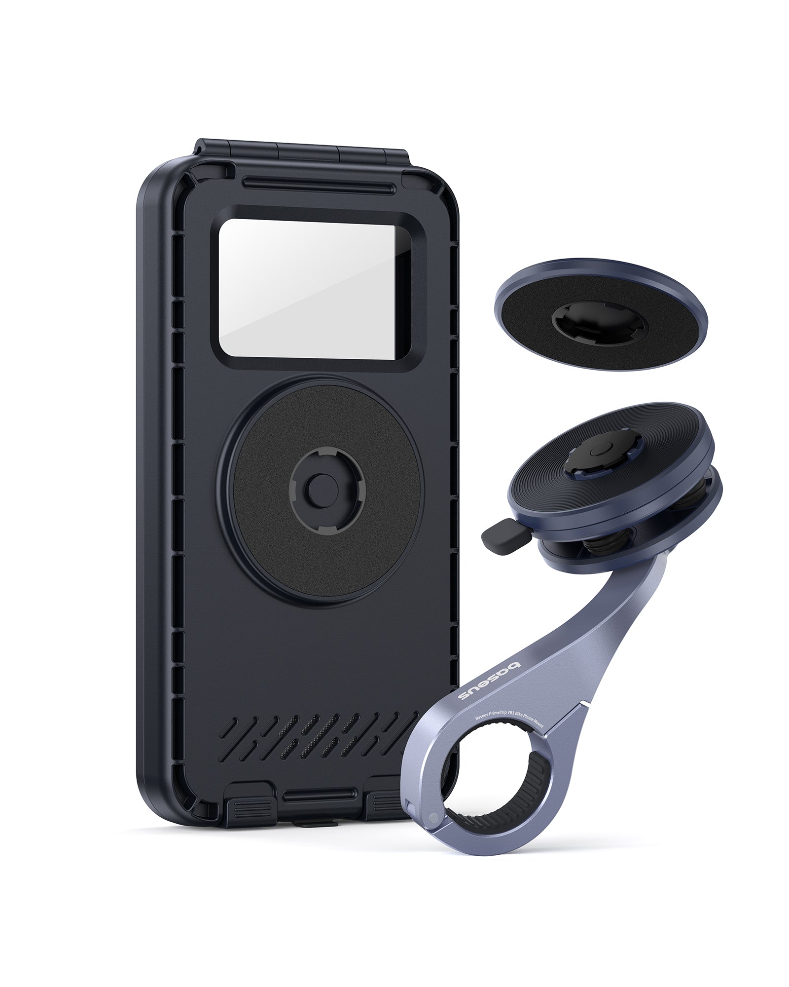 Baseus PrimeTrip VB1 Support de téléphone pour guidon de vélo Gris sidéral
