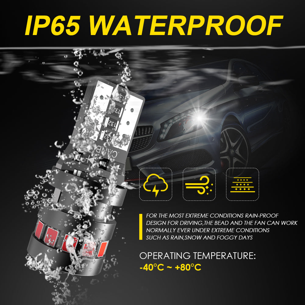OUSHI Ampoules LED W5W T10 501 194 168 2825, 12 V, compatibles Canbus, sans erreur de clignotement, de remplacement pour éclairages intérieurs de voiture (plafonniers