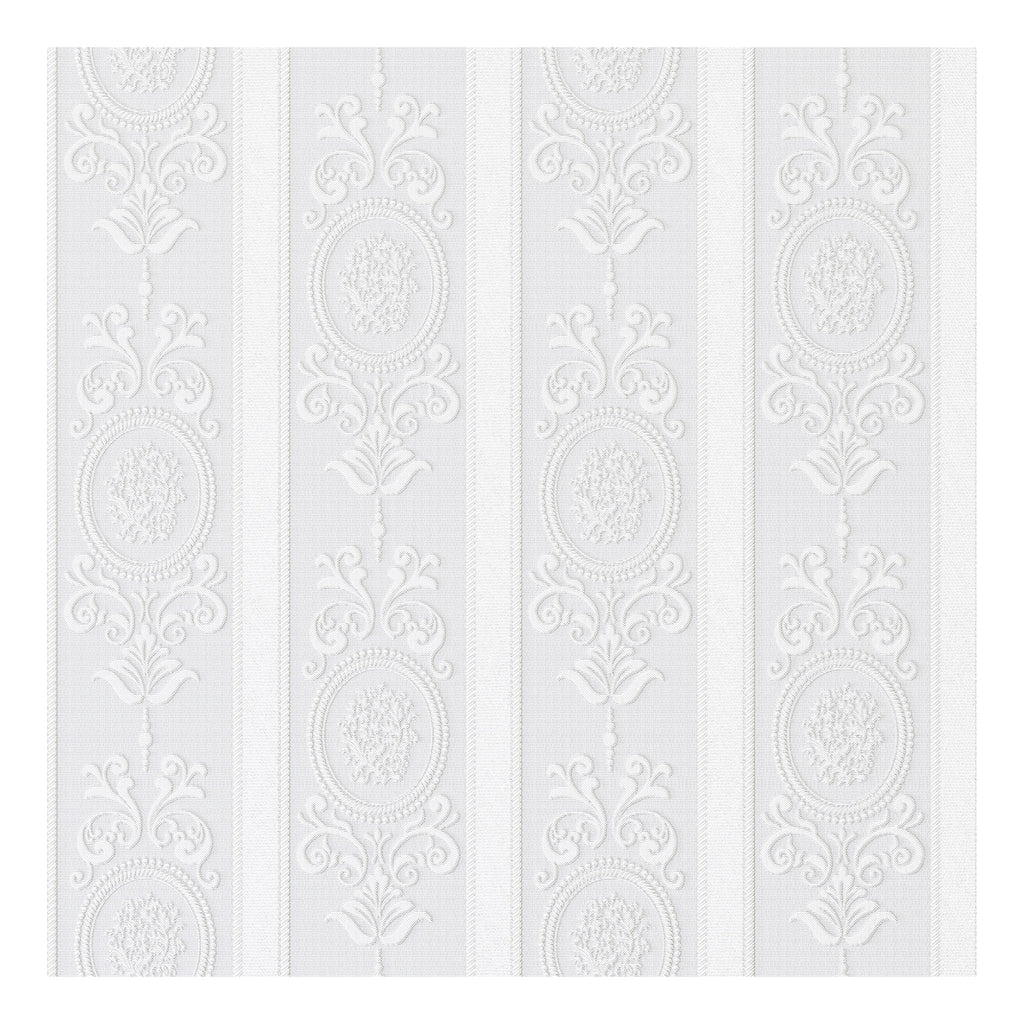 Murgall Rouleau de papier peint adhésif 3D Rococo beige - 44 x 305 cm