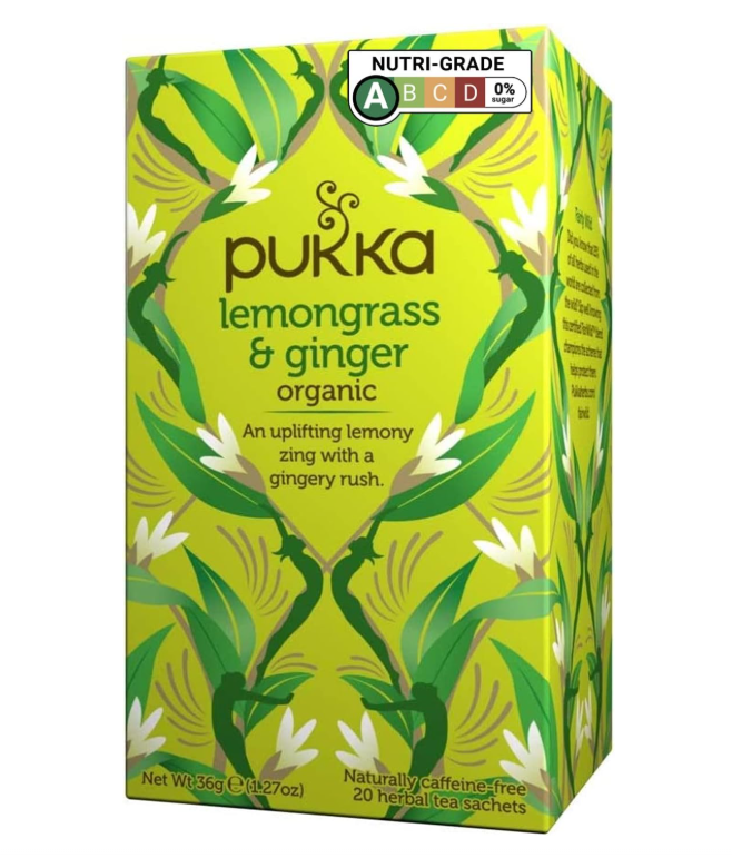 PUKKA Infusion Citronnelle et gingembre - 20 sachets