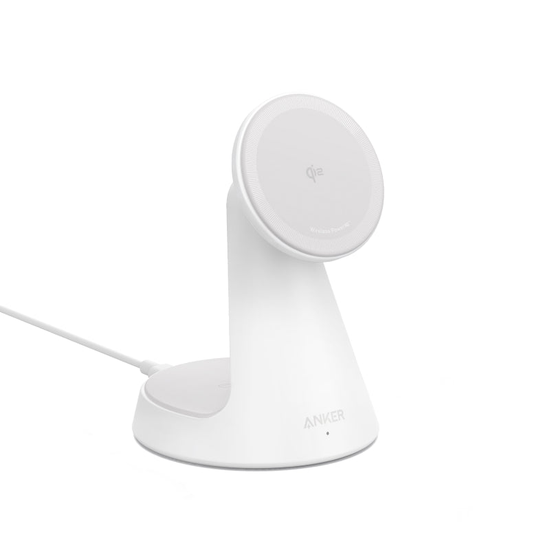 Anker MagGo chargeur sans fil 2-en-1 avec support dock - Blanc