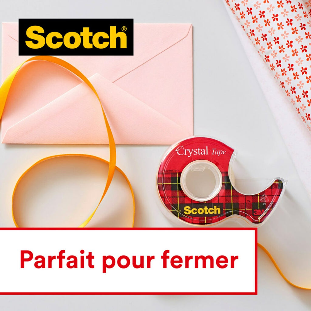 Scotch® Ruban adhésif transparent, Pack économique, 19 mm x 33 m, 14 rouleaux/boîte