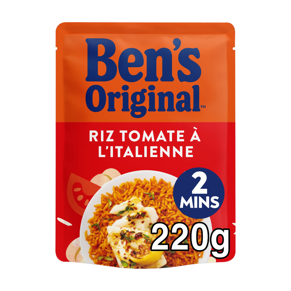 Ben's Original riz micro-Ondes express tomate & huile d'encre 220 g
