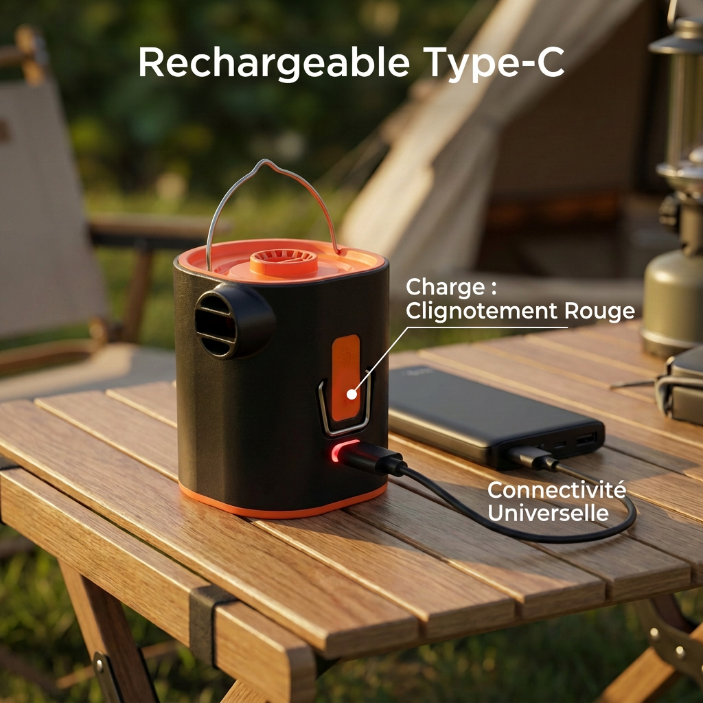 Mini Pompe à Air Extérieure Porbi 30W H5, Orange