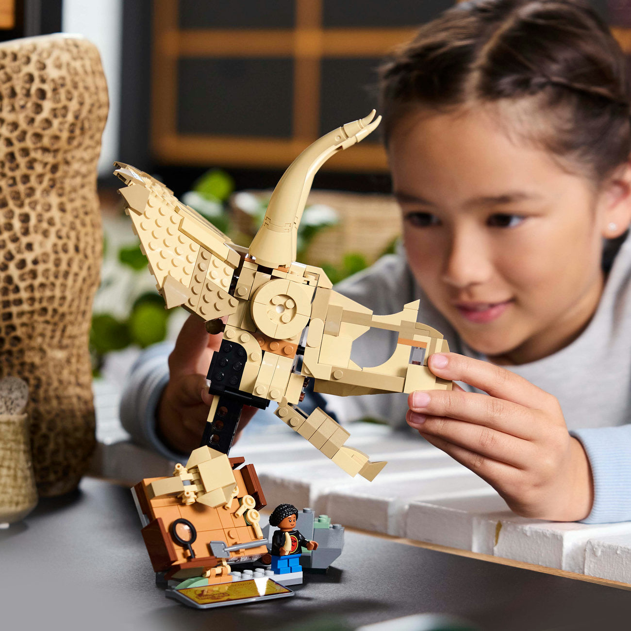 LEGO Jurassic World Fossiles de Dinosaures : Crâne de Tricératops 76969 Set de Jouets de Construction (468 Pièces)