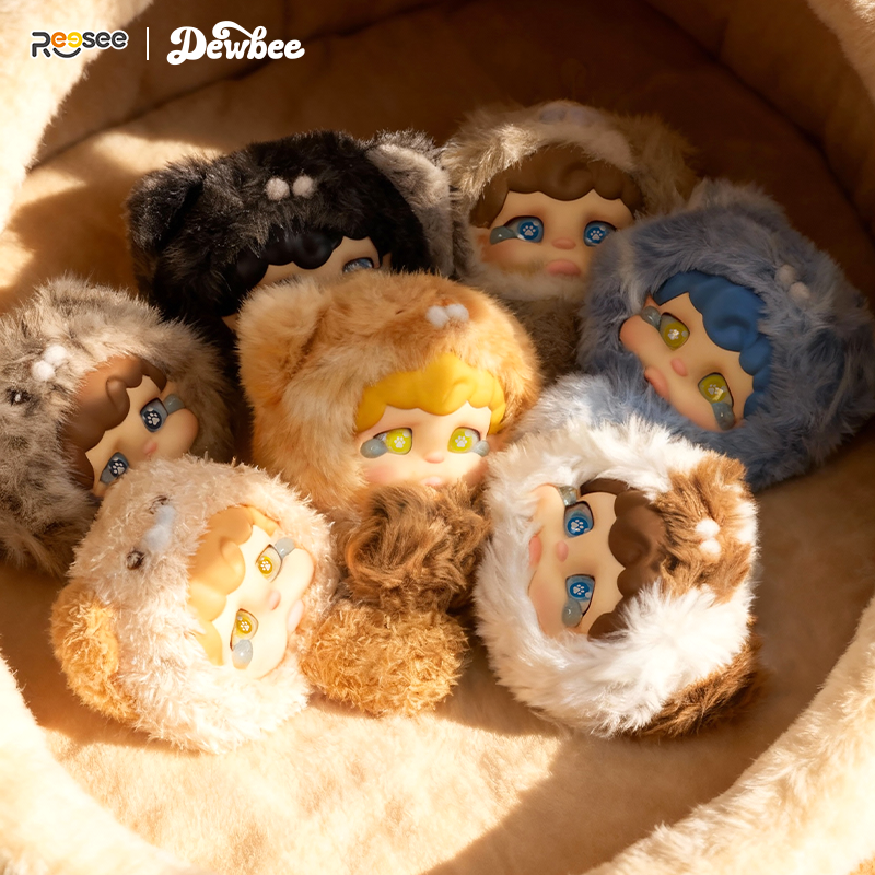 Blind box de pendentif en peluche Cat Rooler