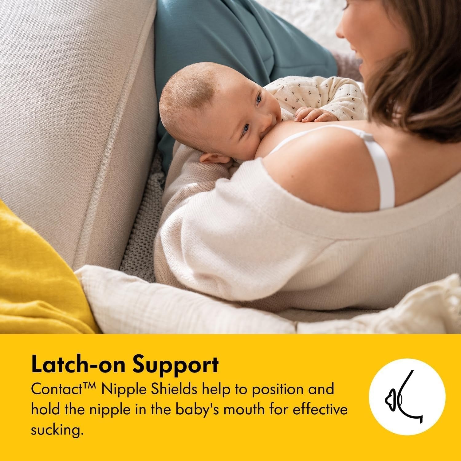 MEDELA Contact - Bouts de sein en silicone, taille M (20 mm), lot de 2
