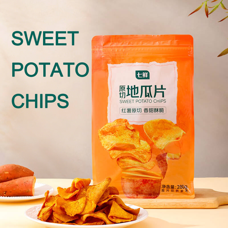 Qixian Tranches de patate douce découpées 280 g