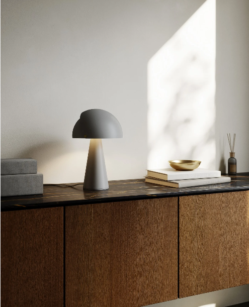 Lampe à poser ALIGN métal gris IP20 E27 - DFTP, Intérieur