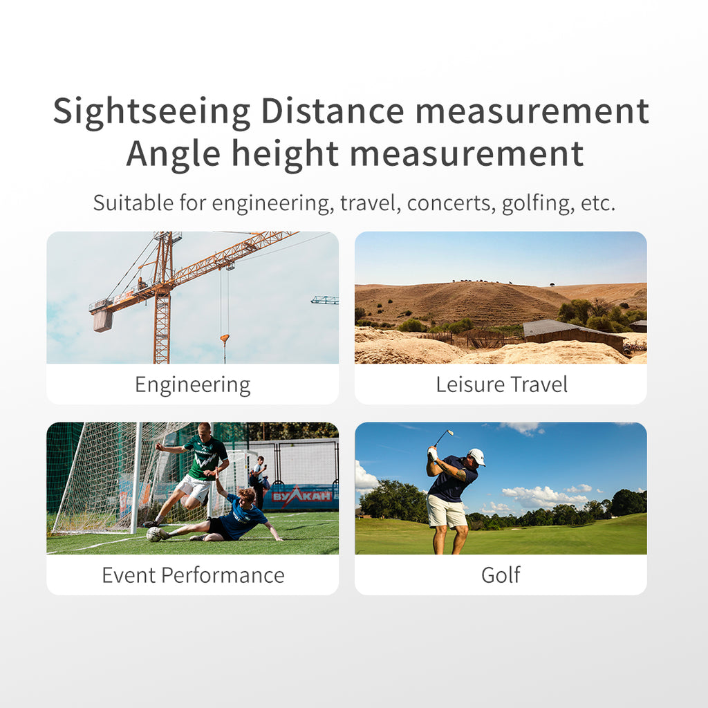 ochama TR1 Télescope d'observation 2-en-1 pour visite et mesure de distance, Télémètre de golf, mesure précise jusqu'à 1200 mètres, objectif optique 6x, recharge directe Type-C, idéal pour les voyages, activités de plein air, golf et concerts