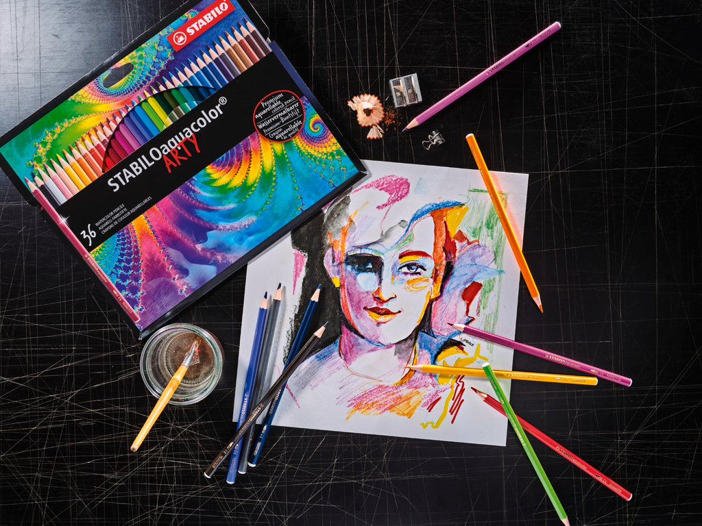 STABILO Aquacolor Arty Line - Coffret de 24 pièces