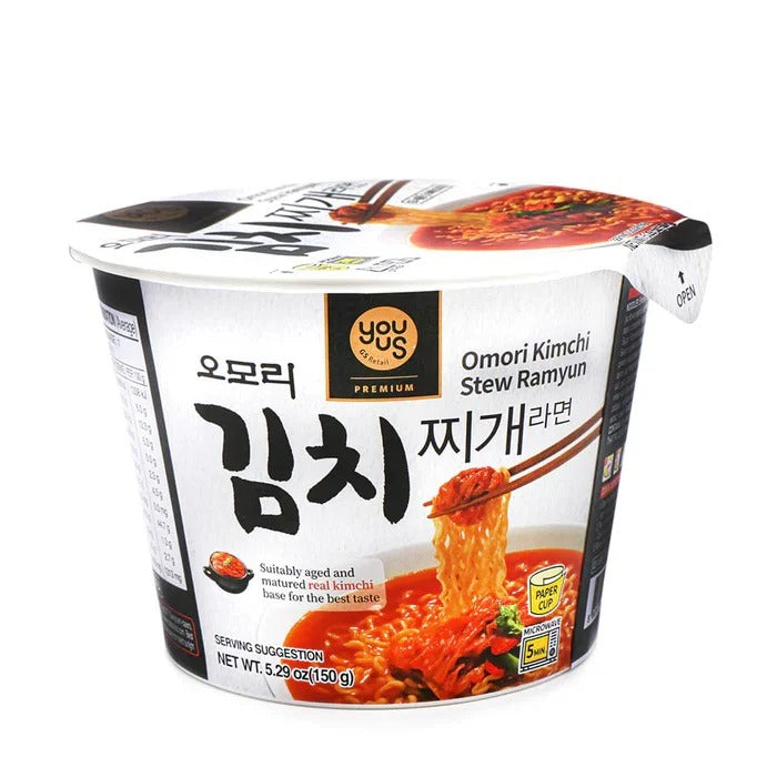 GS25 YOUUS OMORI RAMYUN CUP SOUPE AU KIMCHI 150 g