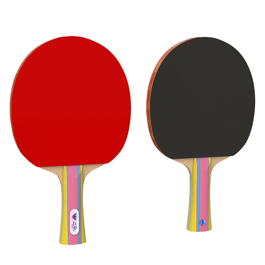 DOUBLE FISH Série Diamant 3 étoiles Raquette de ping-pong pour enfants shakehand