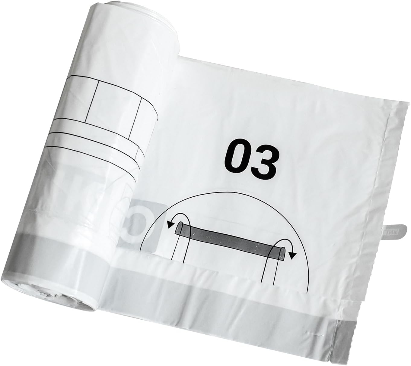CATLINK Sac poubelle pour Baymax Blanc