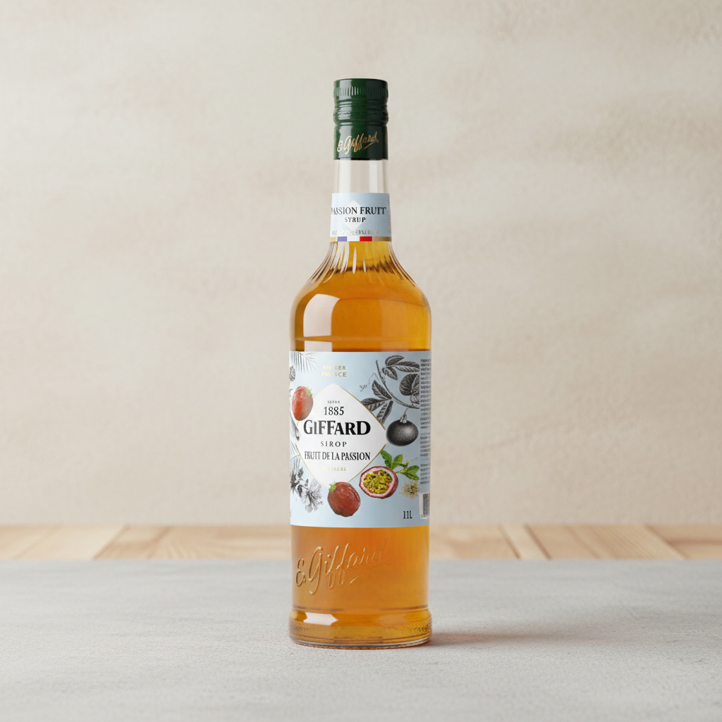 GIFFARD Sirop fruit de la passion pur sucre de canne - 1 L