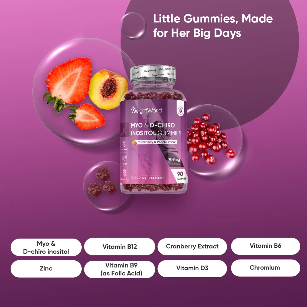 WeightWorld Myo & D-Chiro Inositol 90 Gummies