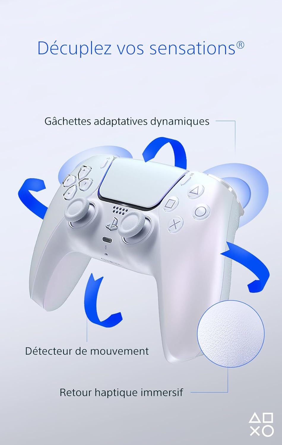 PlayStation 5 Manette sans fil DualSense - Argent Sterling