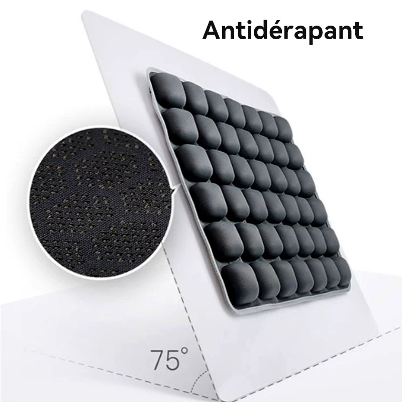 JORDAN&JUDY Coussin d'assise gonflable avec pompe, coussin d'air anti-douleur pour la maison, la voiture et le bureau, Gris