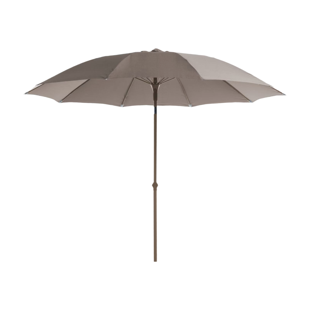 PROLOISIRS Parasol en fibre 270 cm - Gris brun