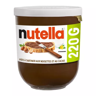 Nutella pâte à tartiner aux noisettes et au cacao 220 g