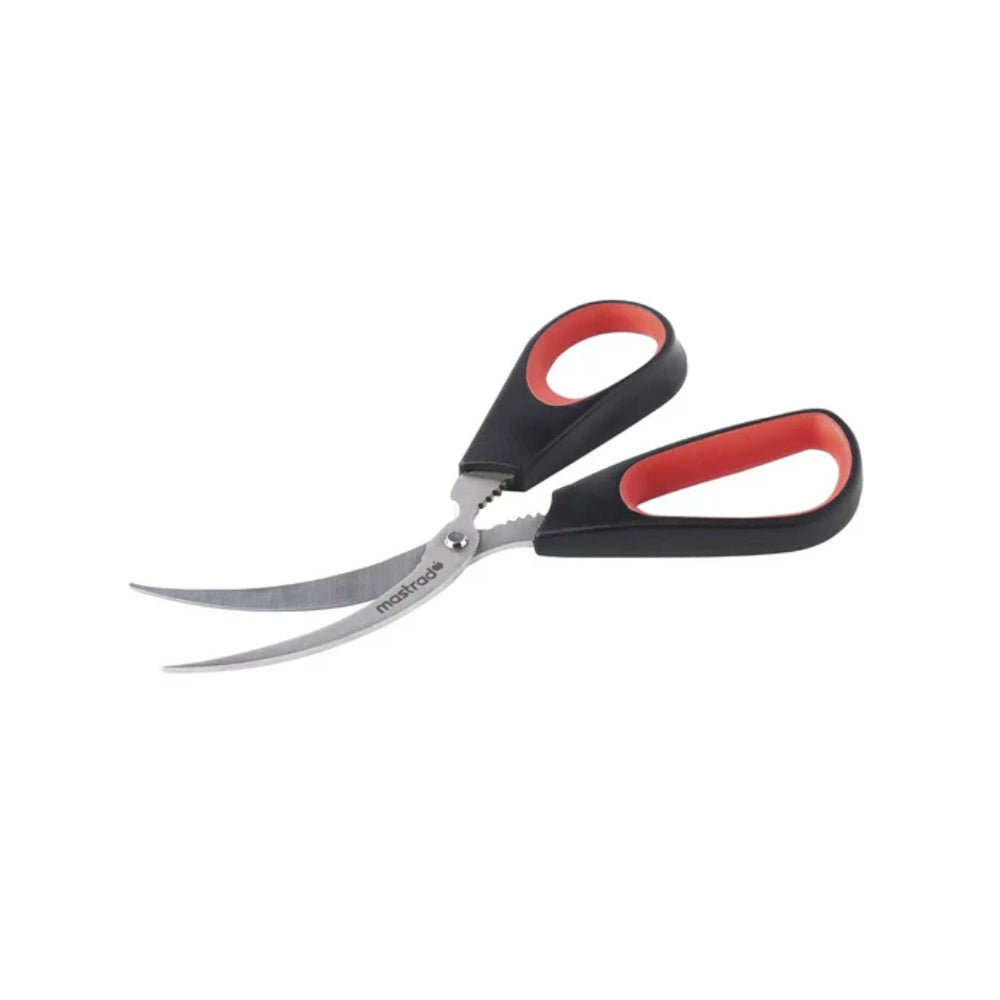 MASTRAD Ciseaux à crustacés pour coupe précise en acier inoxydable avec casse-pince - Noir
