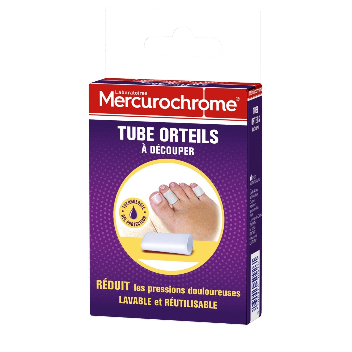 MERCUROCHROME Tubes orteils Protection Cors Ampoules X1
