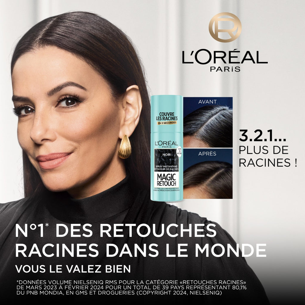 L'OREAL PARIS Magic Retouch Spray Correcteur de Racines Instantané Châtain 75 ml Lot de 2