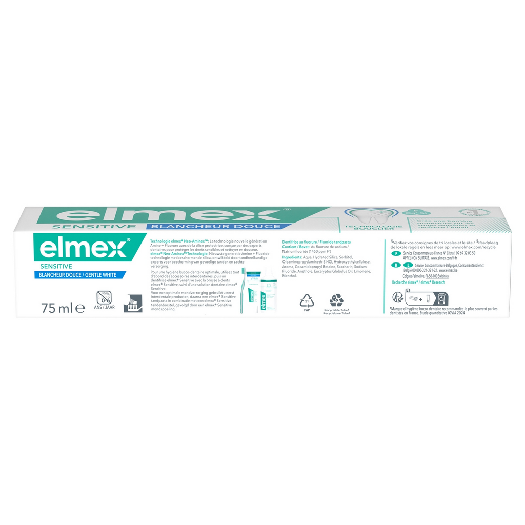 ELMEX Dentifrice Sensitive Blancheur Douce - 75ml