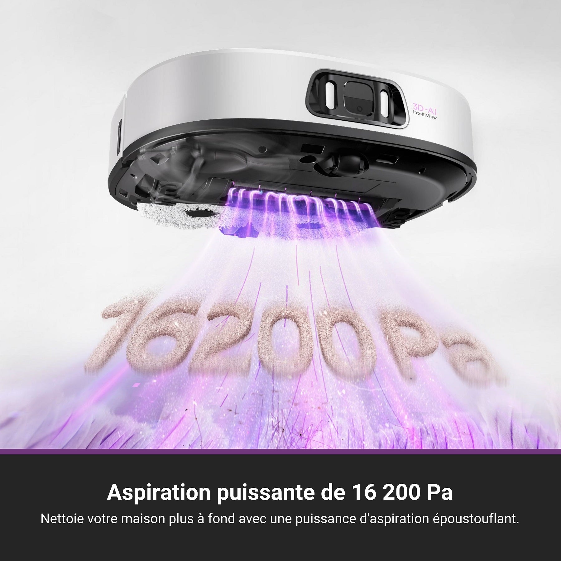 Eureka J15 Pro Ultra Aspirateur Robot avec Fonction Lavage, 16200 Pa, Technologie Anti-Emmêlement, Détection de Liquide & Levage de Brosse, Nettoyage à l'Eau Chaude 75 °C, Auto-Nettoyage