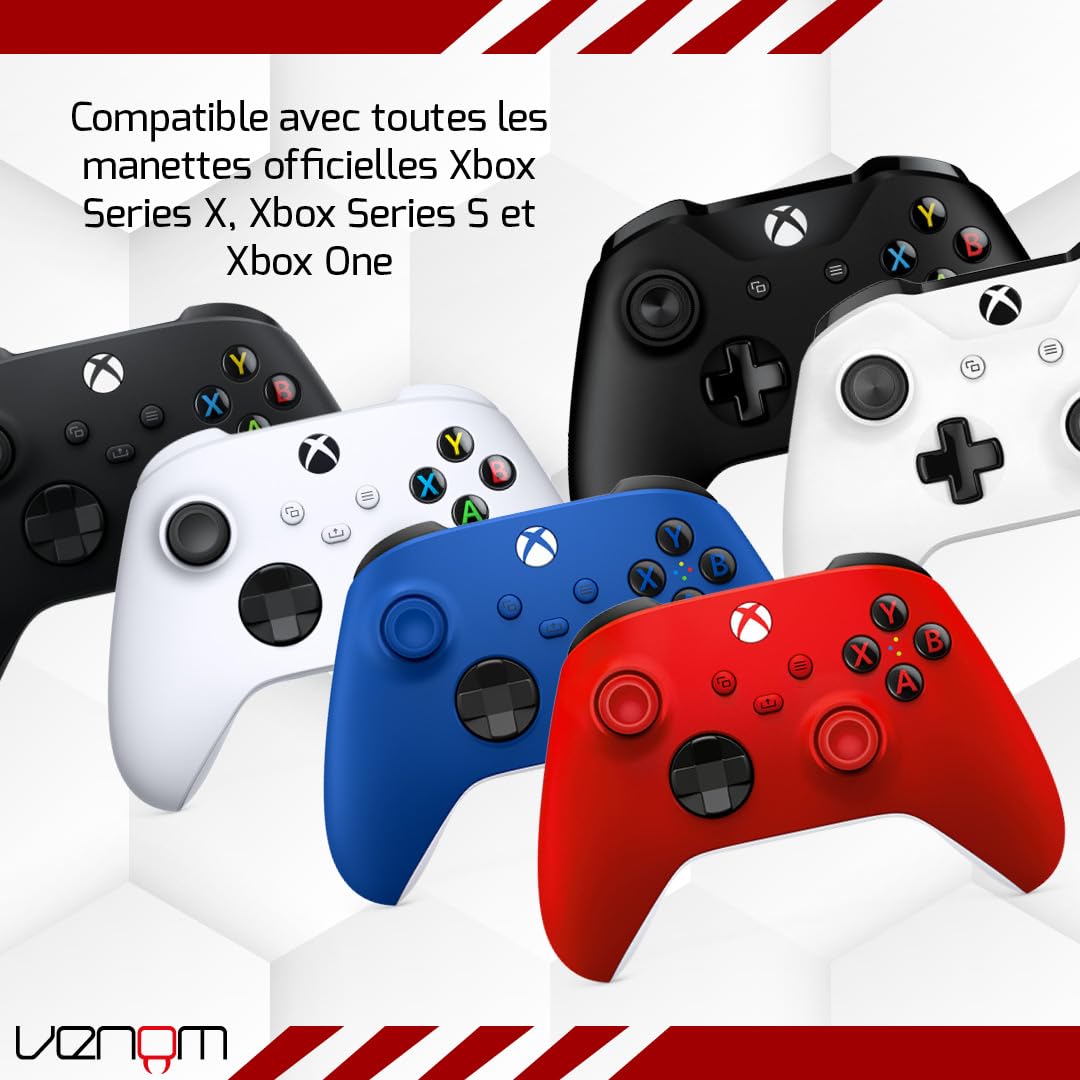 Venom Double station de chargement avec 2 batteries rechargeables - Noir - Xbox Series/Xbox One