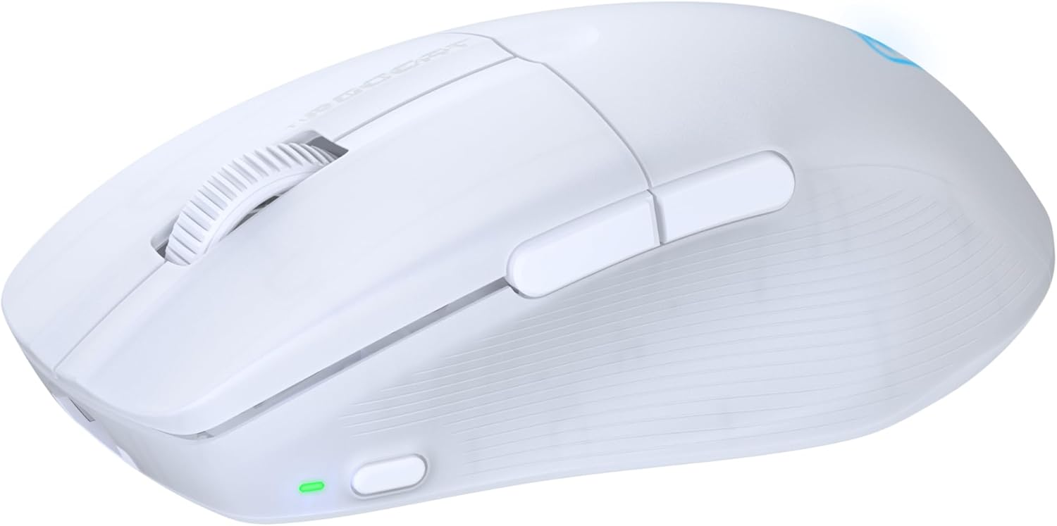 TURTLE BEACH Souris Gaming Sans Fil Pure Air 2.4GHz & Bluetooth - 26000 DPI, 6 Boutons - Blanc