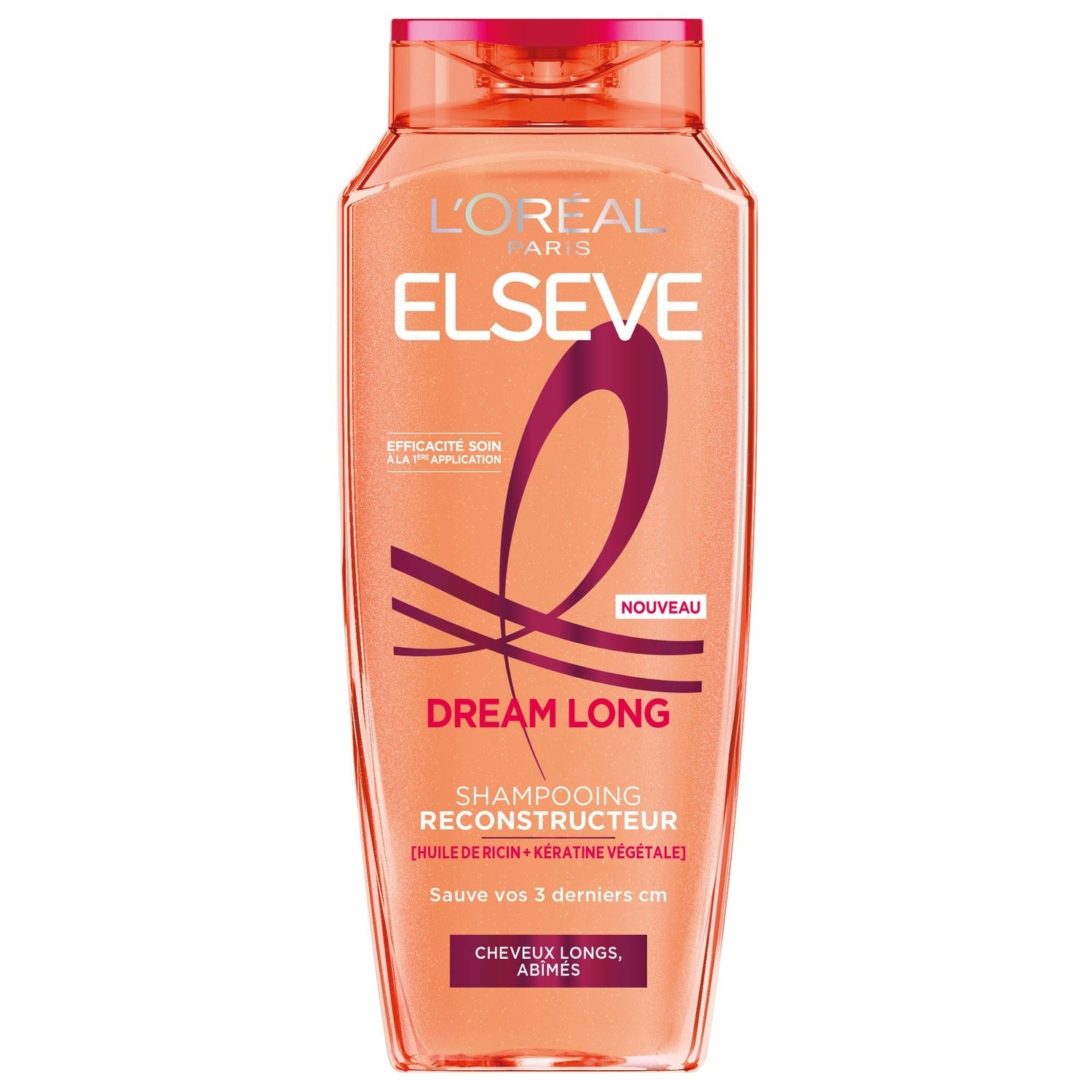 Elsève Shampooing reconstructeur Dream Long pour cheveux longs abîmés 250 ml