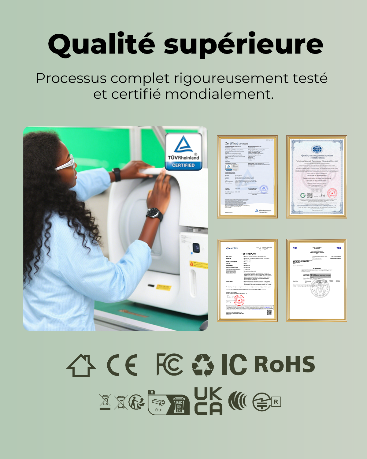 Furbulous Première Litière Automatique pour Chat au Monde avec Scellage Automatique et Sacs, Pack d'Essai de 60 Jours, Sécurité Certifiée TÜV Allemagne, Remplissage Automatique de Sacs Poubelle, Contrôle Intelligent par Application, pour Foyers Multi