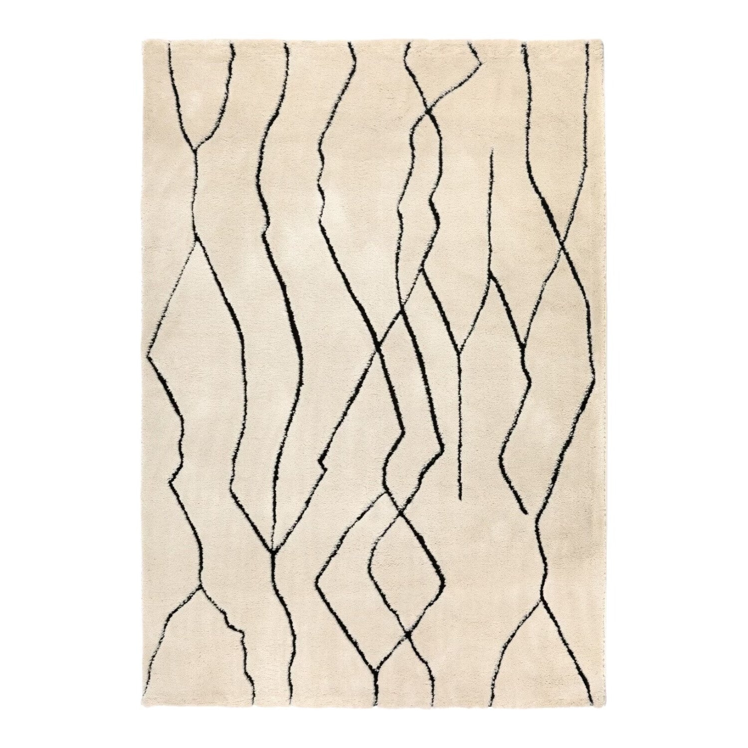 Vivaraise Luce Tapis Neige très épais dos en sherpa 160 x 230 x 2 cm