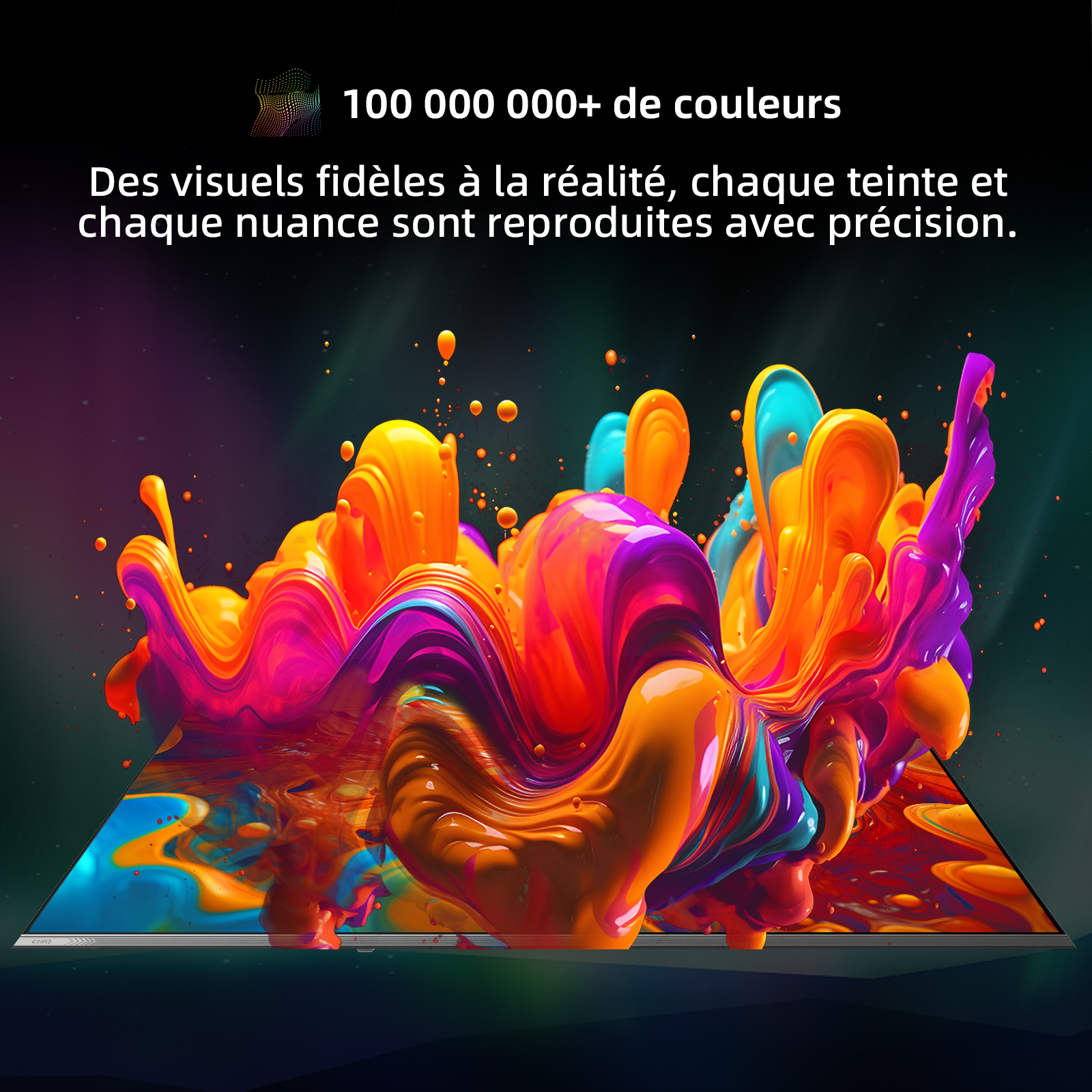 CHiQ Smart TV QLED Pro U50QM10E 50" 4K UHD Google TV