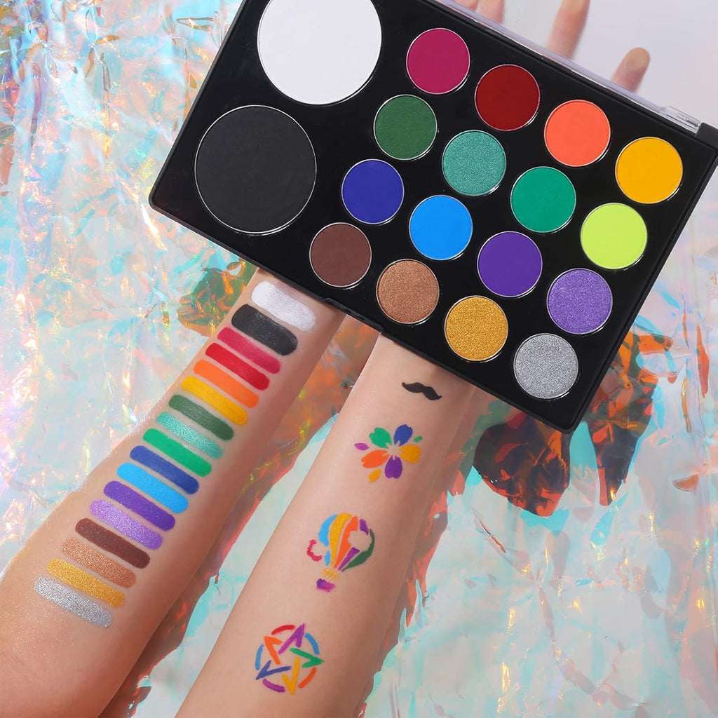 UCANBE 18 couleurs aquarelle professionnelle Astéroïde pour le visage